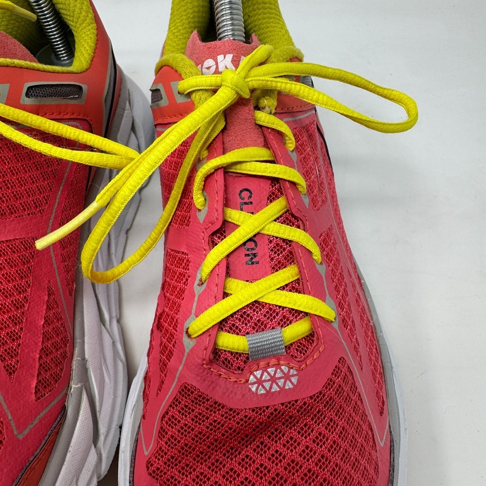 HOKA One One Clifton‎ 1 Road Running Sneakers Coral Pink 20609-031 Women's 7.5 - Picture 7 of 16